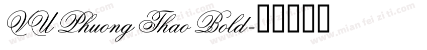 VU Phuong Thao Bold字体转换